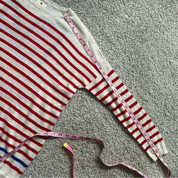 SUNDRY Red White & Blue Striped Cashmere Sweater Number 04 - Picture 6 of 8